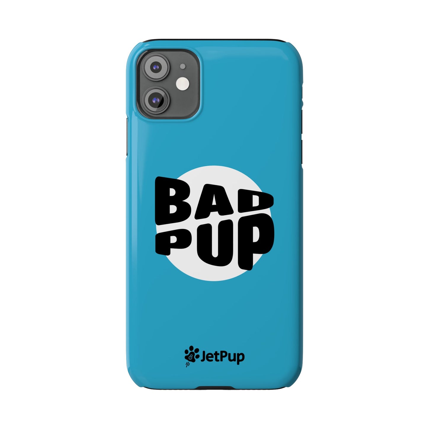 Bad Pup Slim iPhone Cases - Turquoise