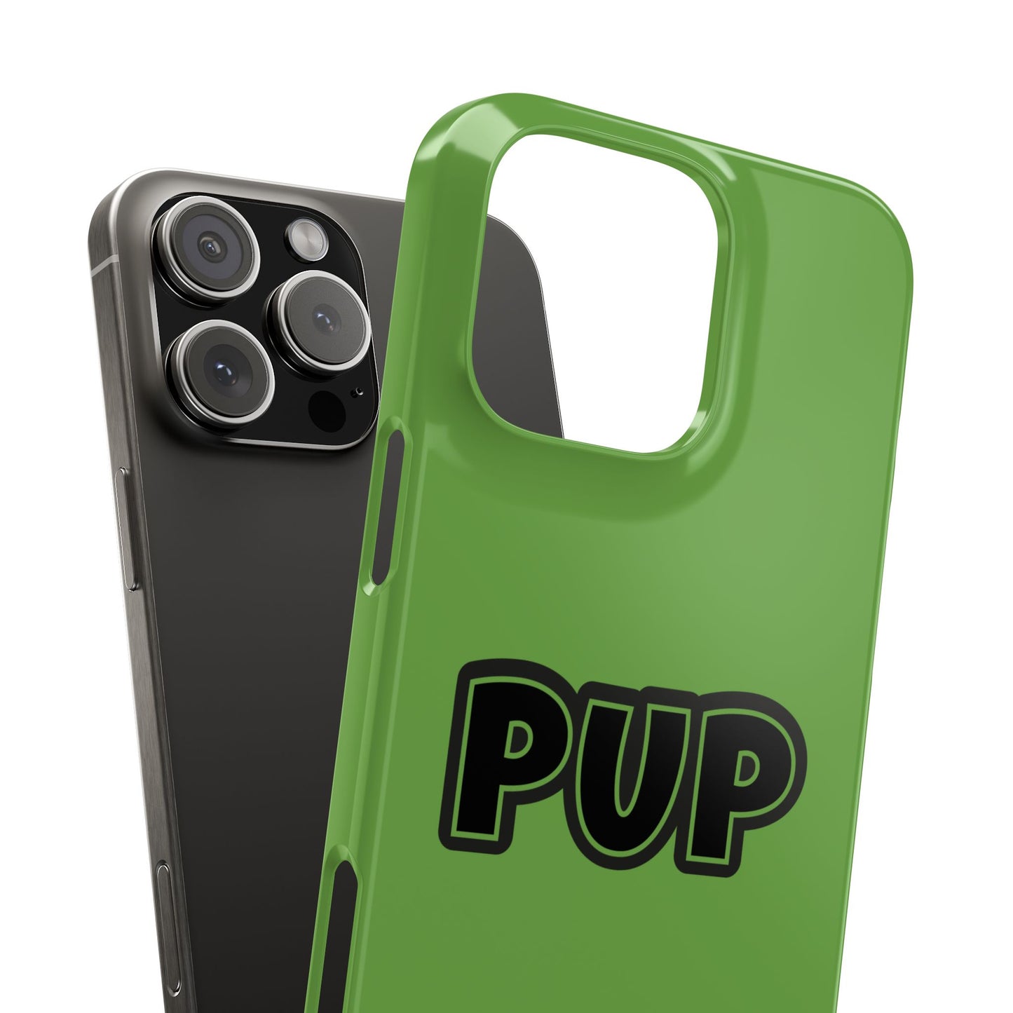 Pup Slim iPhone Cases - Green