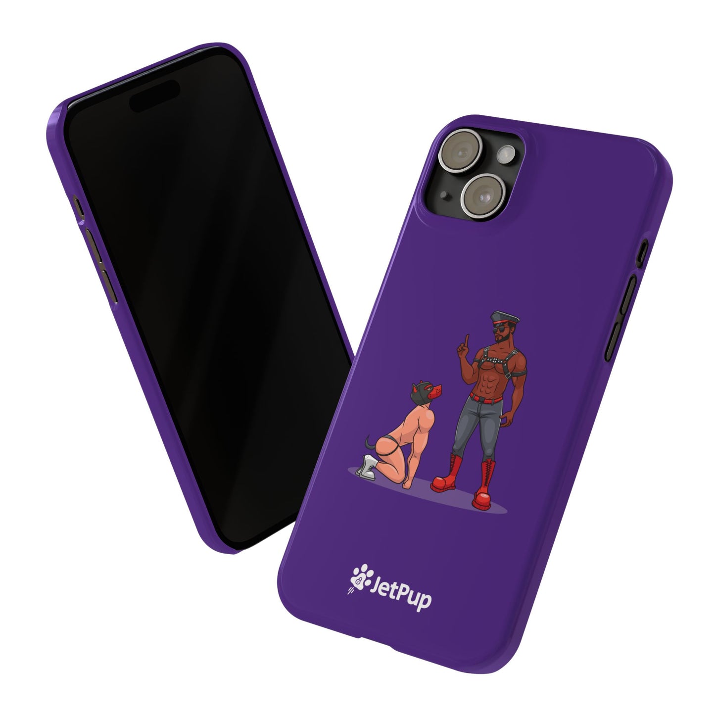 Sir & Pup Hood Slim iPhone Cases - Purple