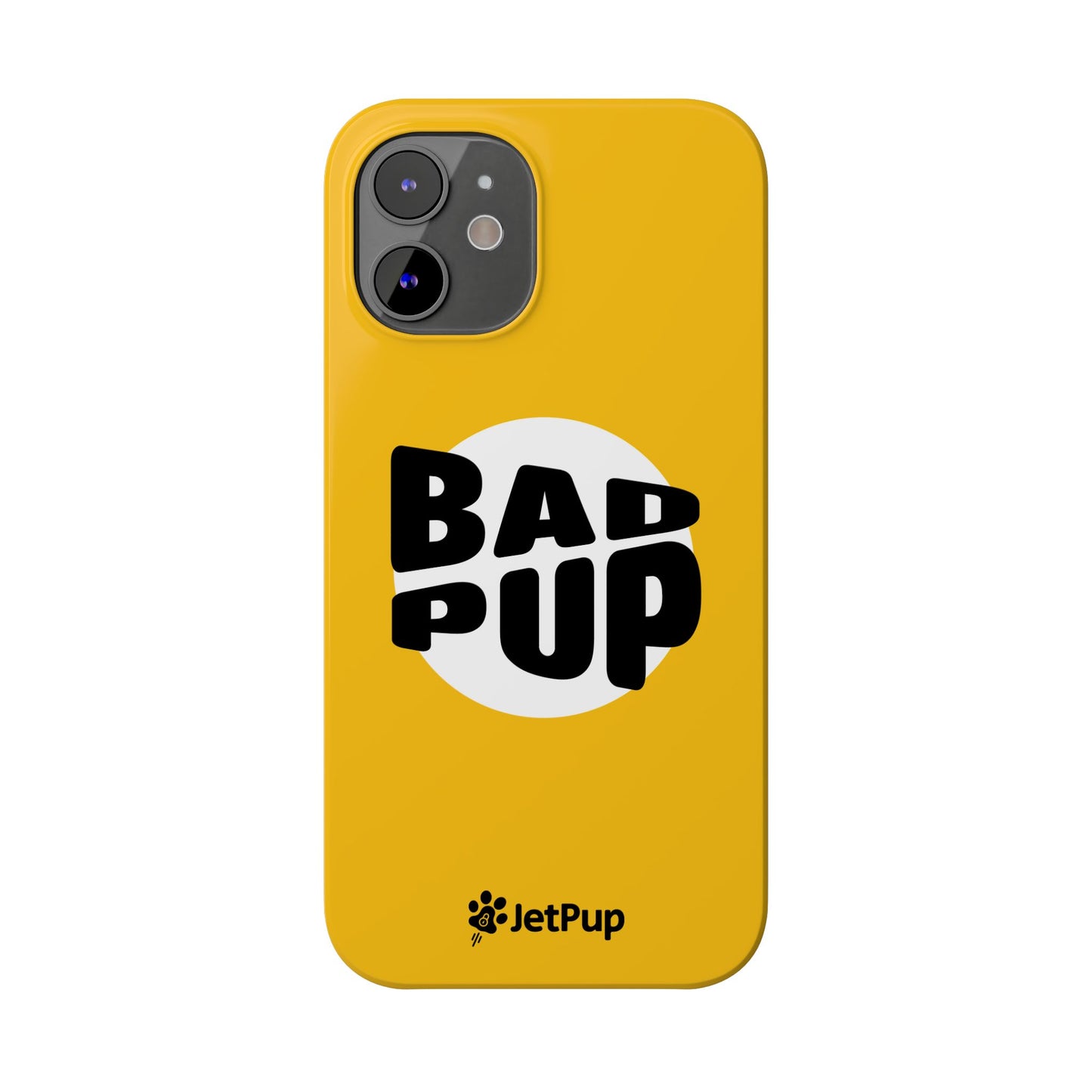 Bad Pup Slim iPhone Cases - Yellow