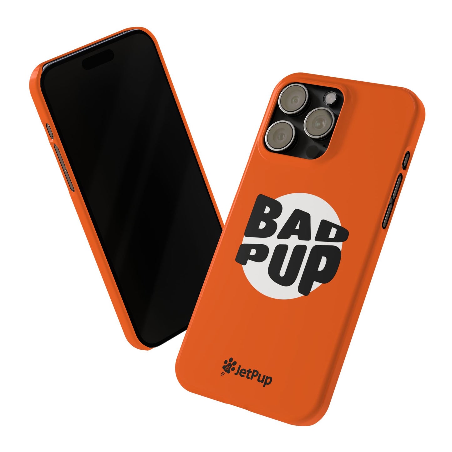 Bad Pup Slim iPhone Cases - Orange