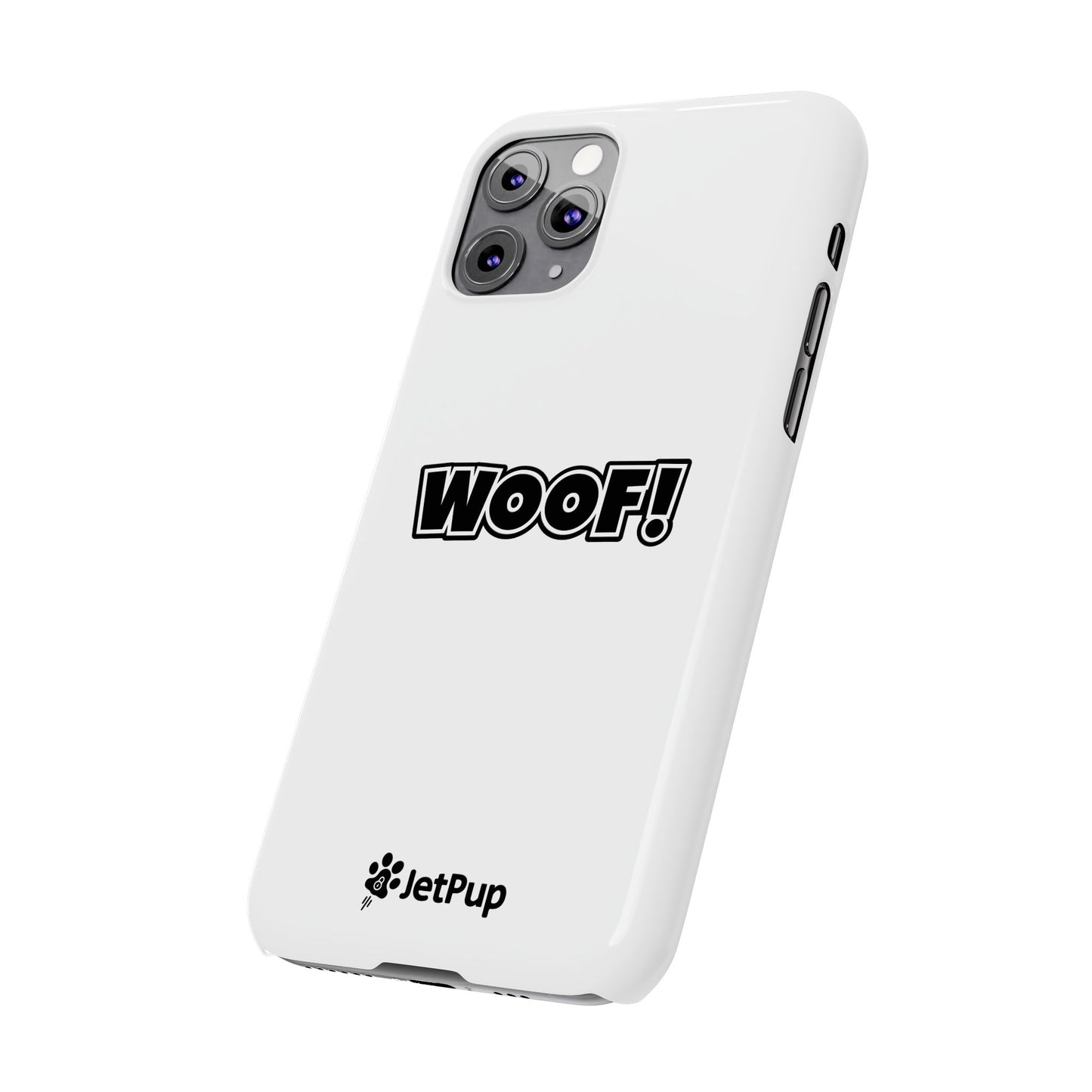Woof Slim iPhone Cases - White