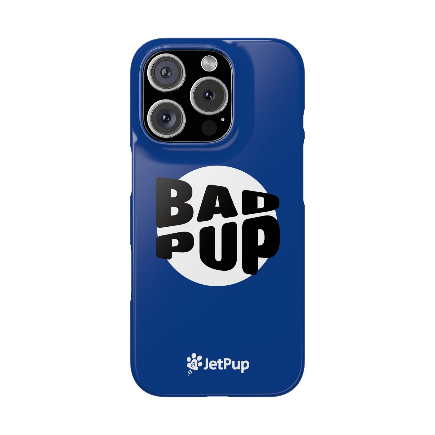Bad Pup Slim iPhone Cases - Blue