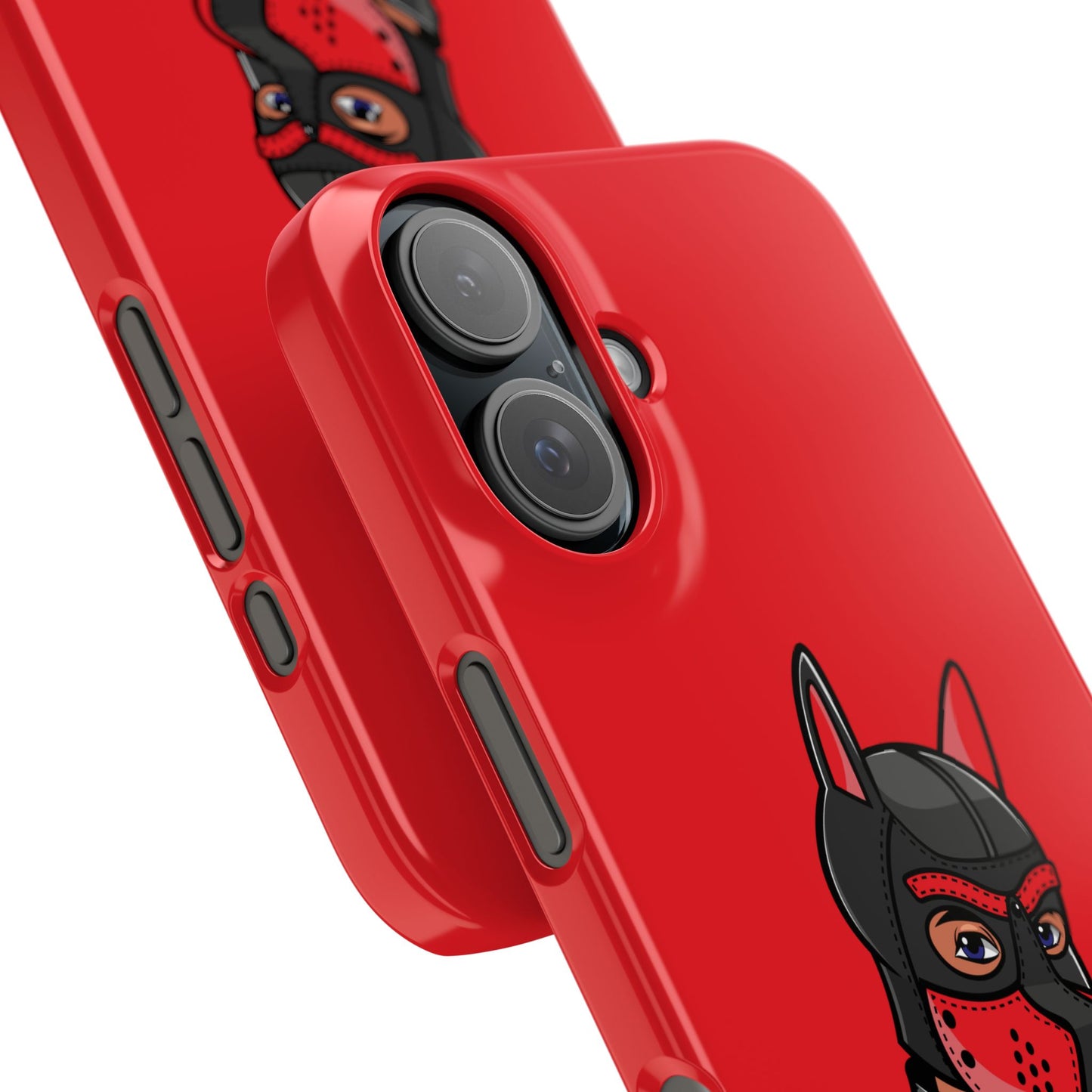 Pup Hood Slim iPhone Cases - Red
