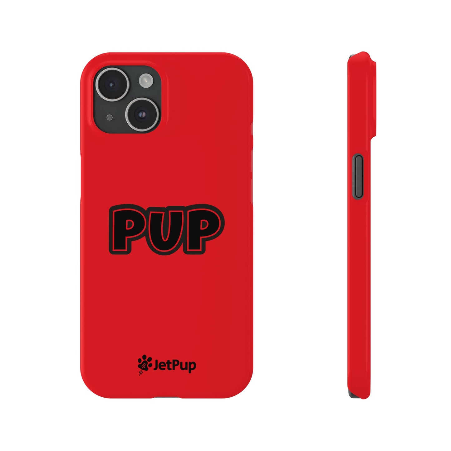 Pup Slim iPhone Cases - Red