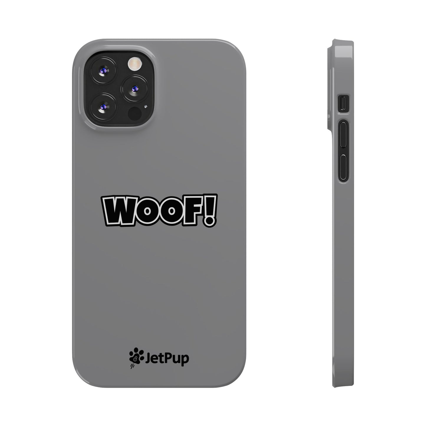 Woof Slim iPhone Cases - Grey