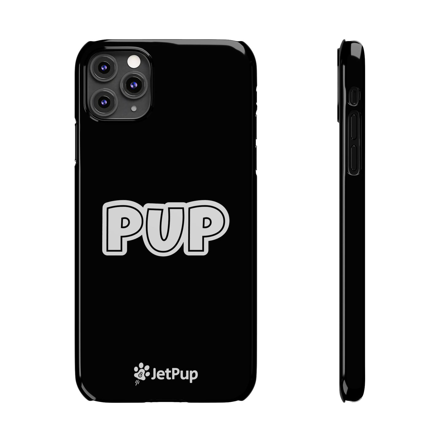 Pup Slim iPhone Cases - Black