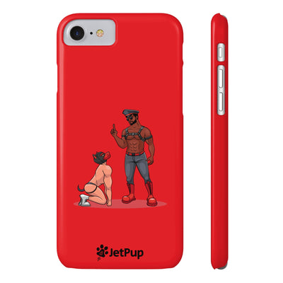 Sir & Pup Hood Slim iPhone Cases - Red