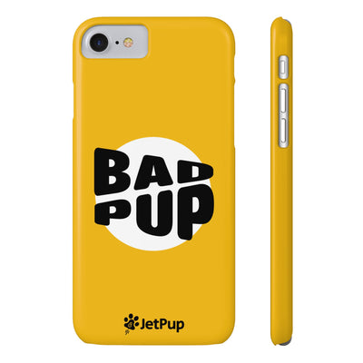 Bad Pup Slim iPhone Cases - Yellow
