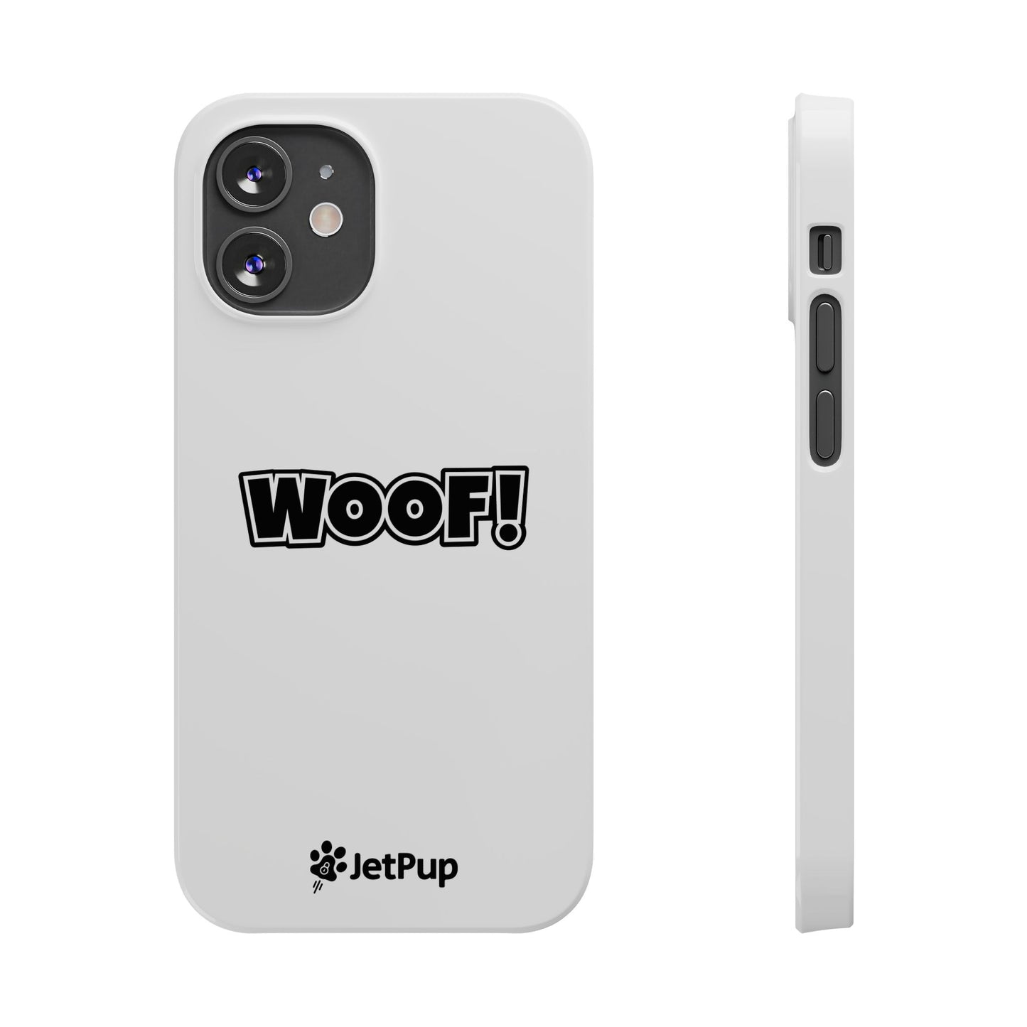 Woof Slim iPhone Cases - White