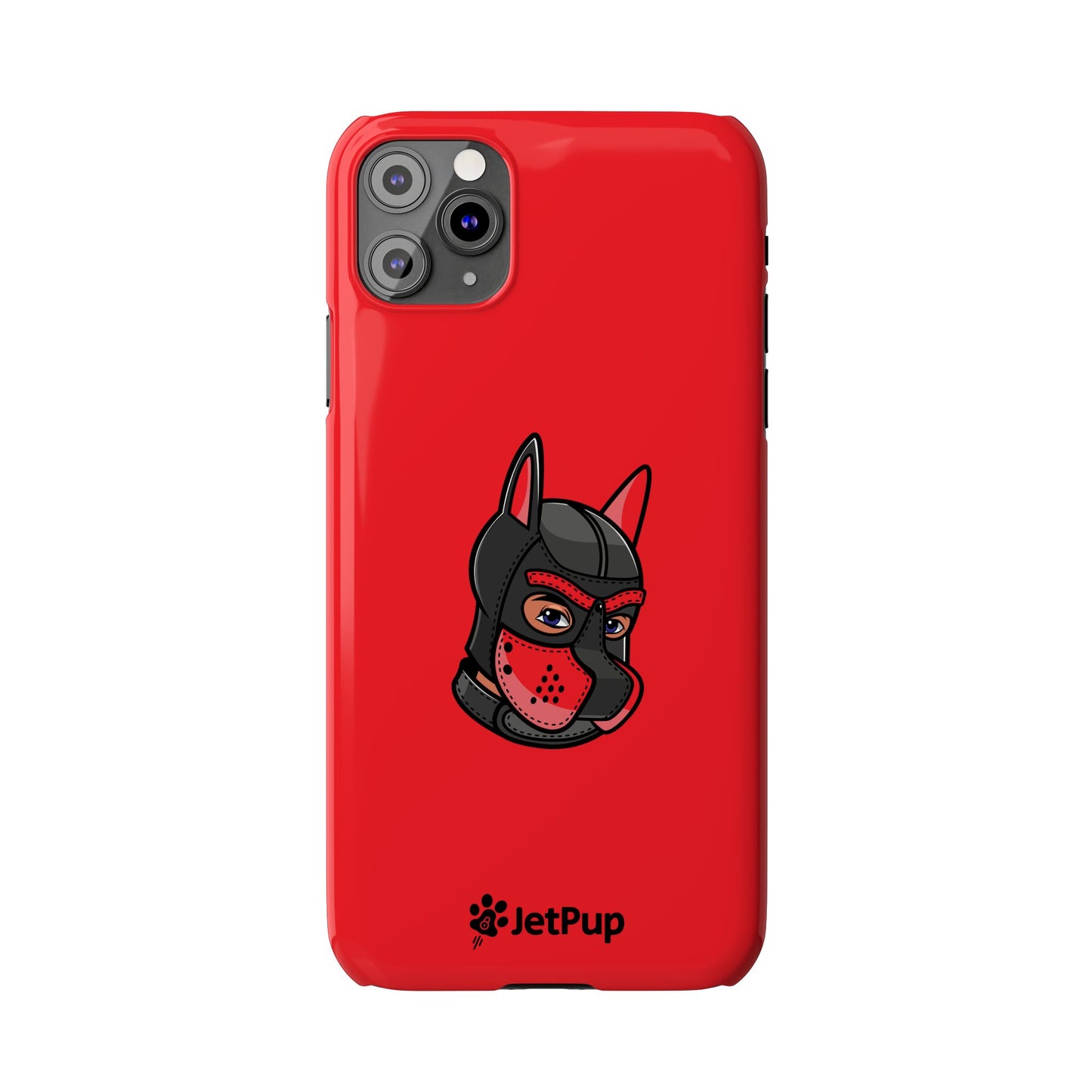 Pup Hood Slim iPhone Cases - Red