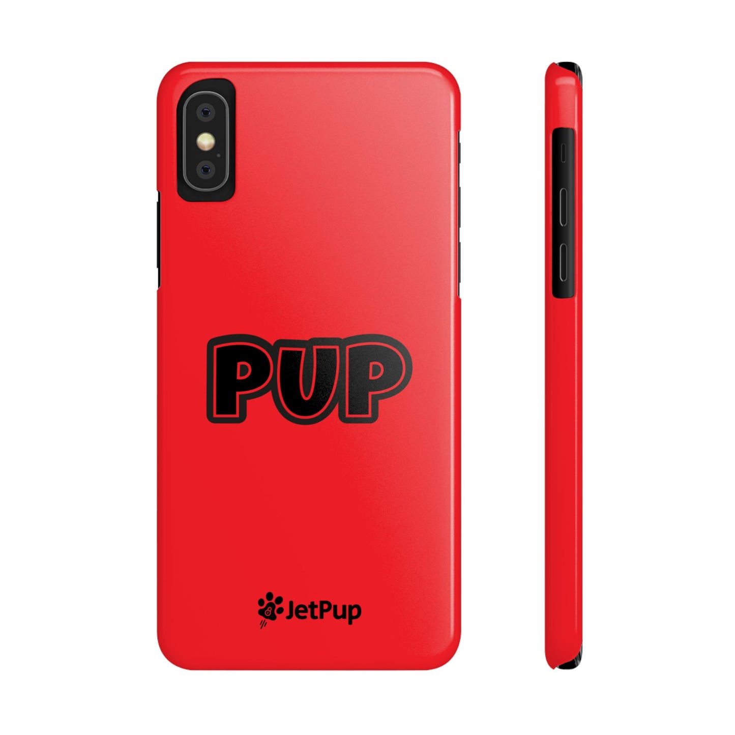 Pup Slim iPhone Cases - Red