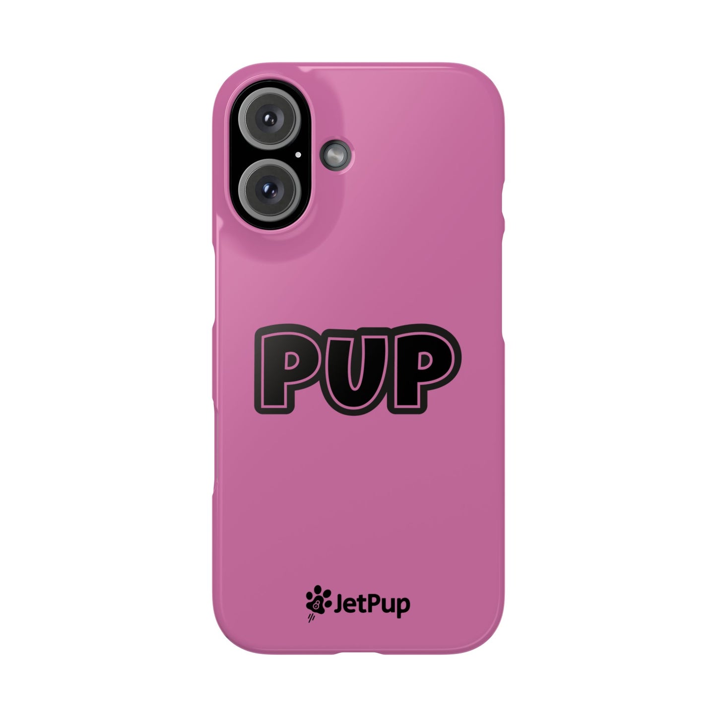 Pup Slim iPhone Cases - Pink