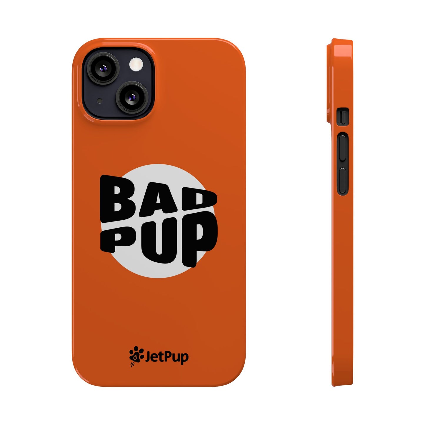 Bad Pup Slim iPhone Cases - Orange