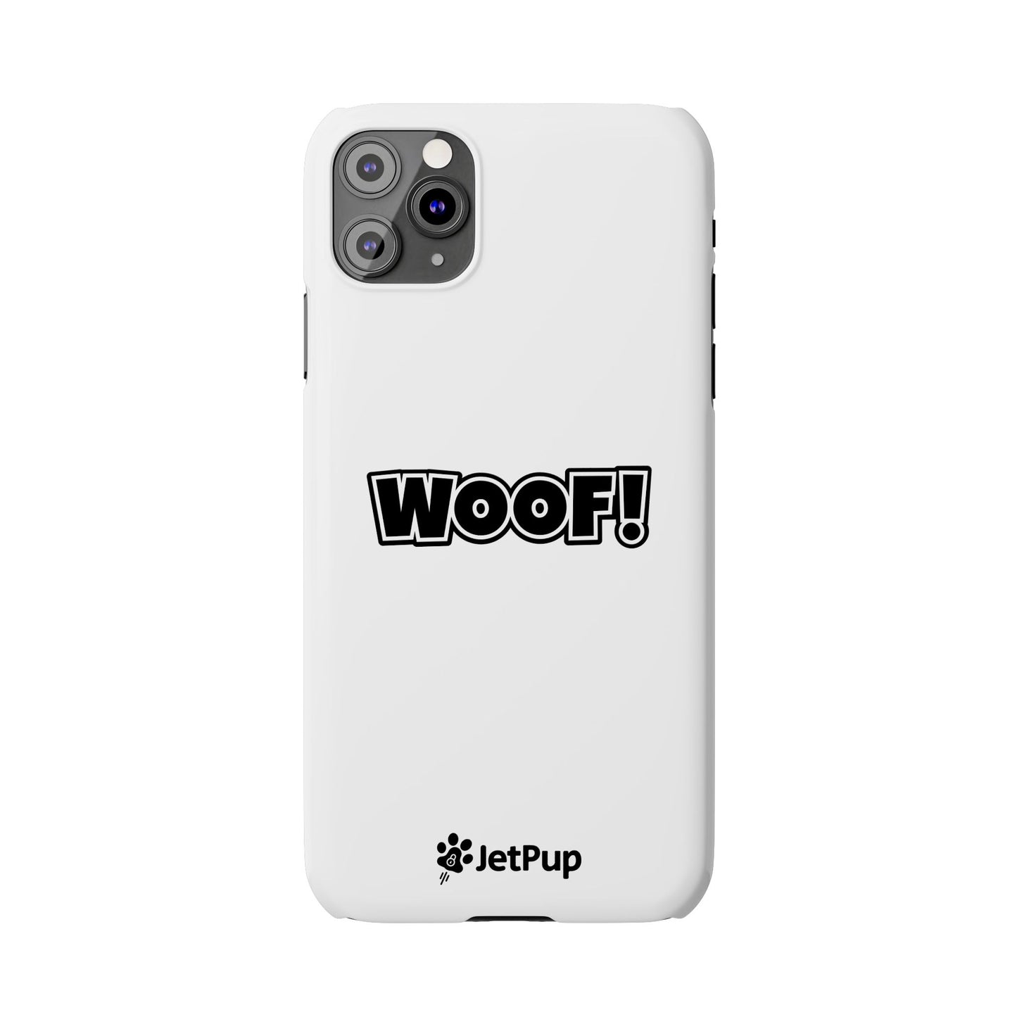 Woof Slim iPhone Cases - White