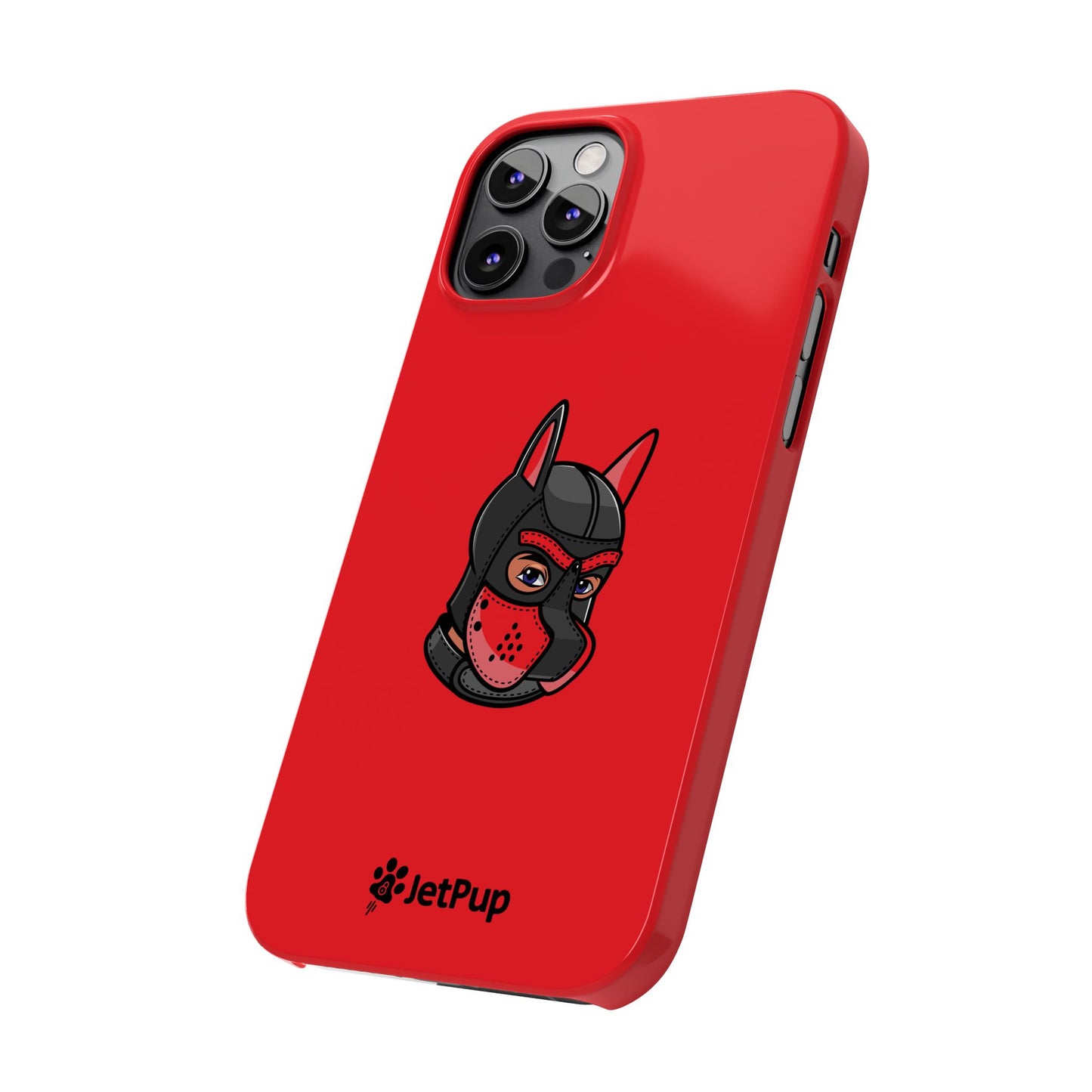 Pup Hood Slim iPhone Cases - Red