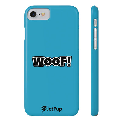 Woof Slim iPhone Cases -Turquoise