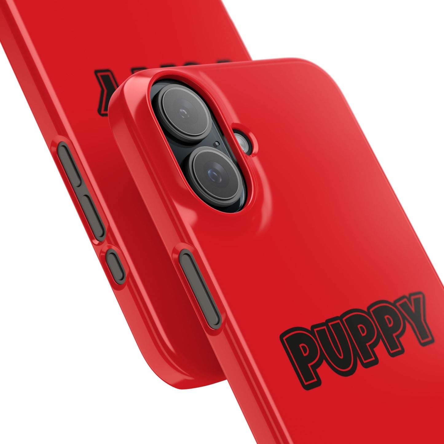Puppy Slim iPhone Cases - Red
