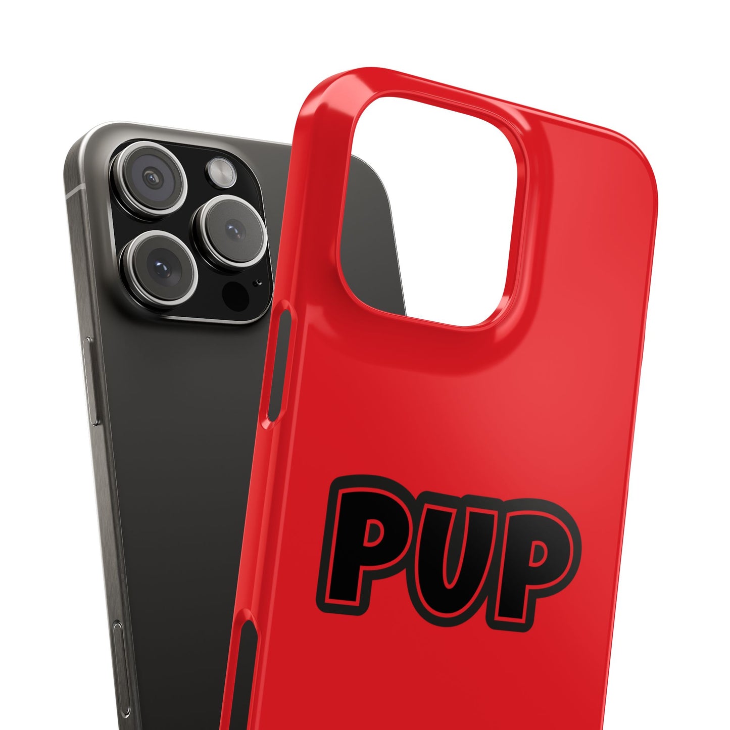 Pup Slim iPhone Cases - Red