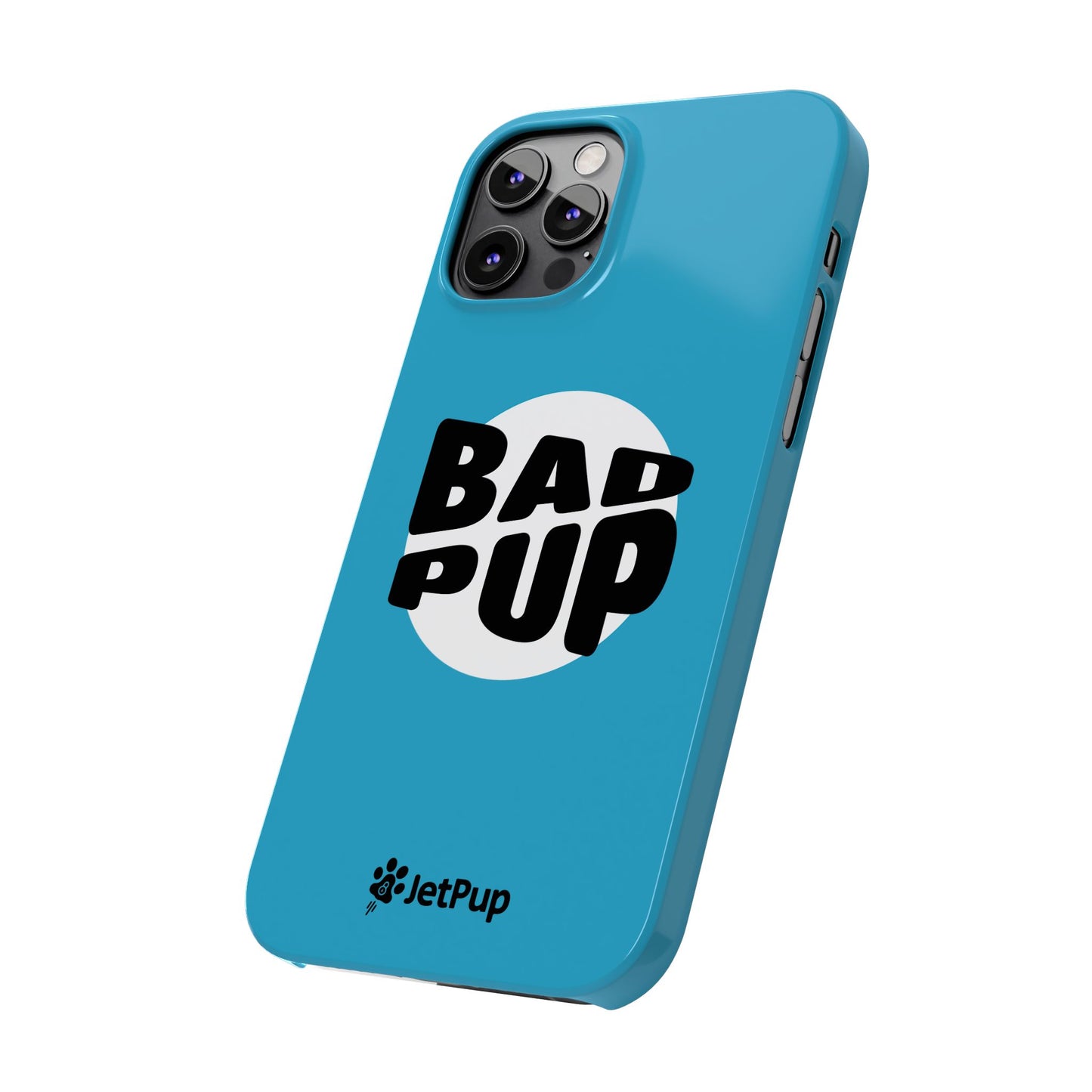 Bad Pup Slim iPhone Cases - Turquoise