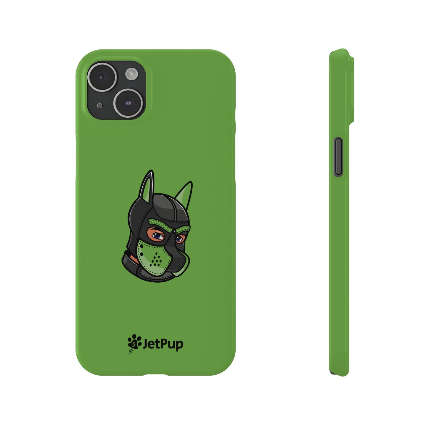 Pup Hood Slim iPhone Cases - Green