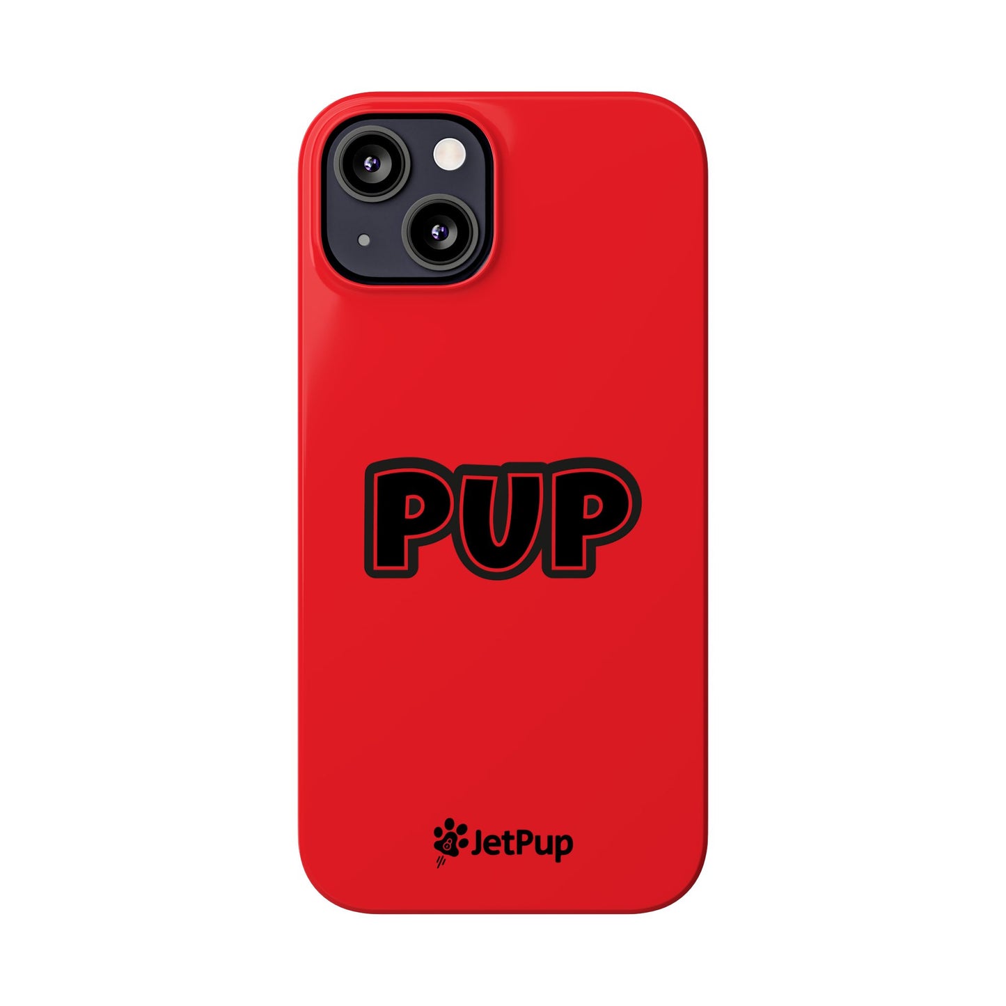 Pup Slim iPhone Cases - Red