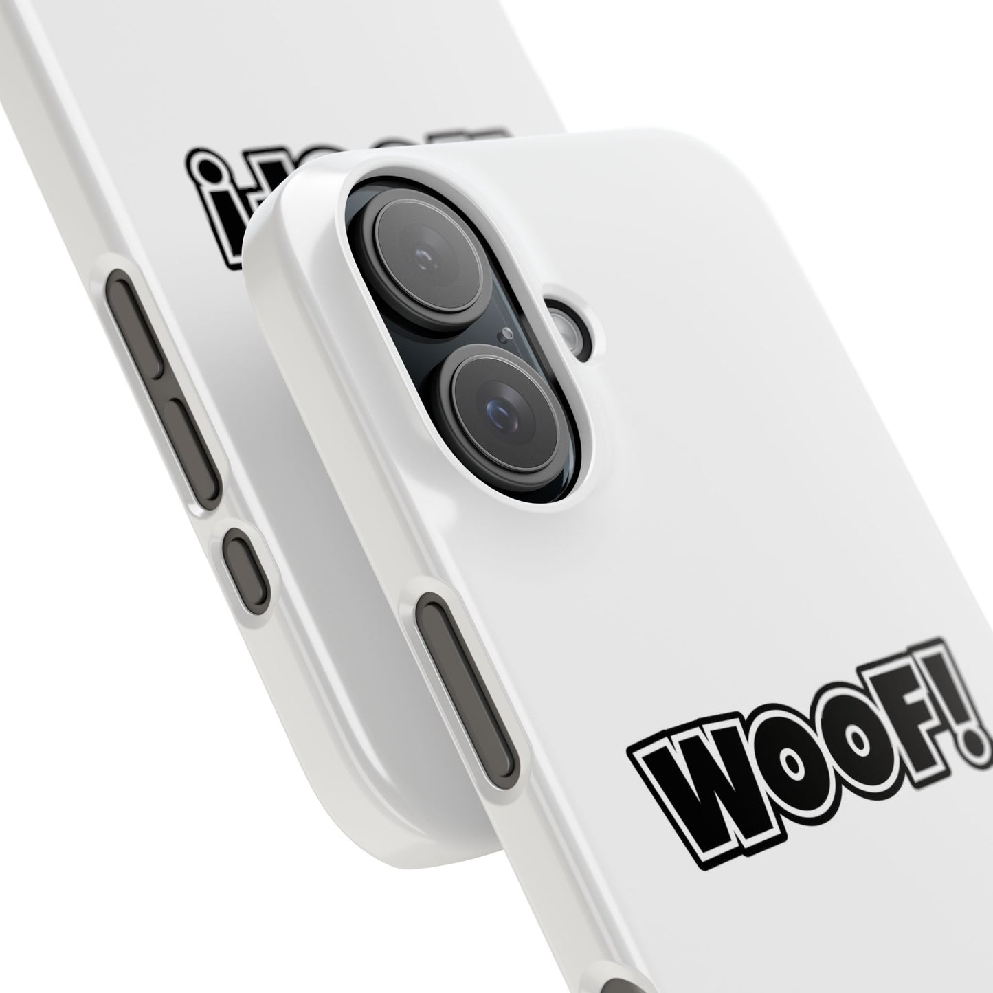 Woof Slim iPhone Cases - White