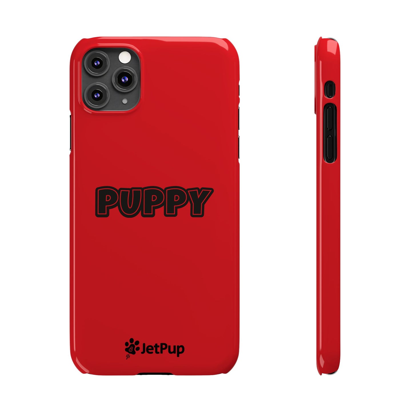 Puppy Slim iPhone Cases - Red