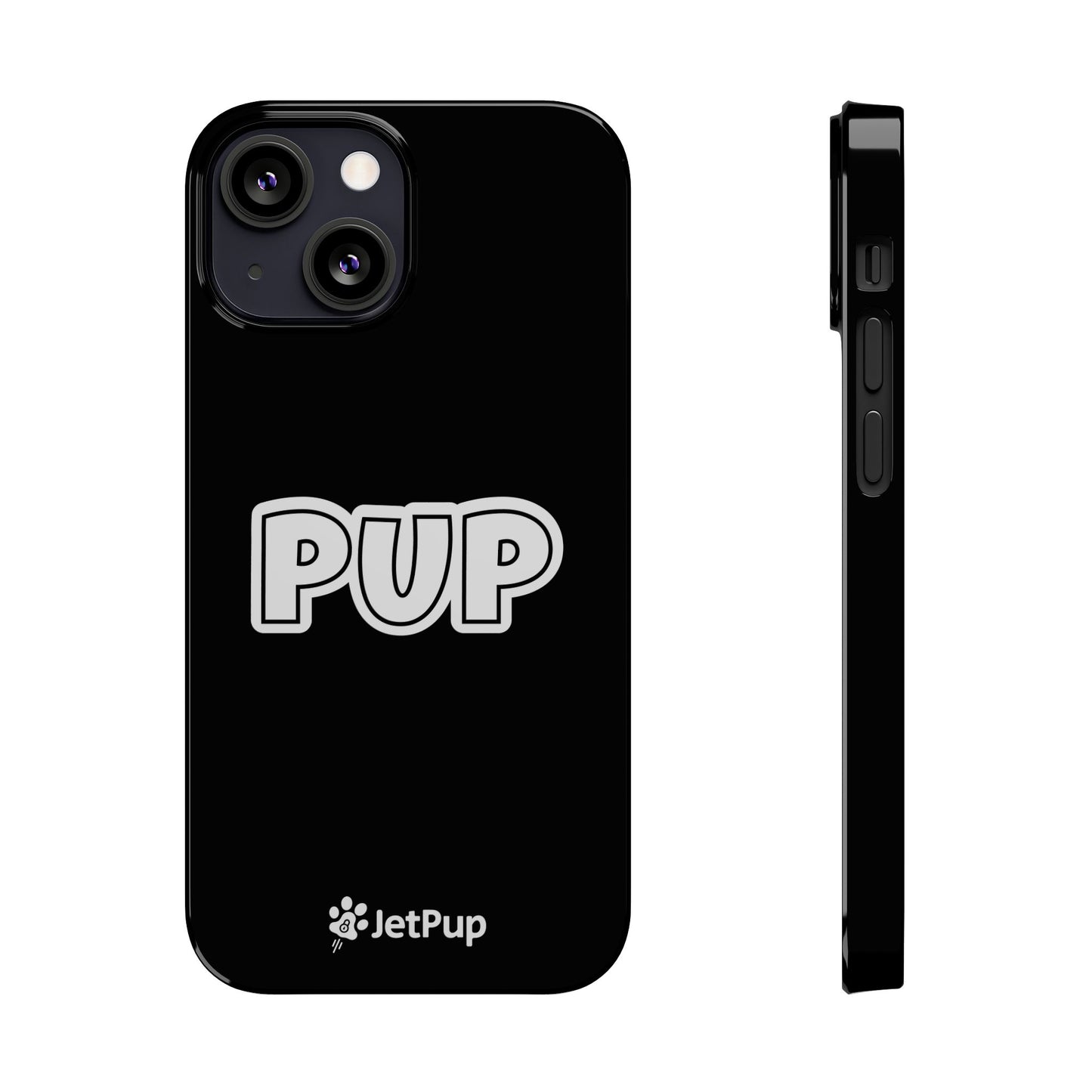 Pup Slim iPhone Cases - Black