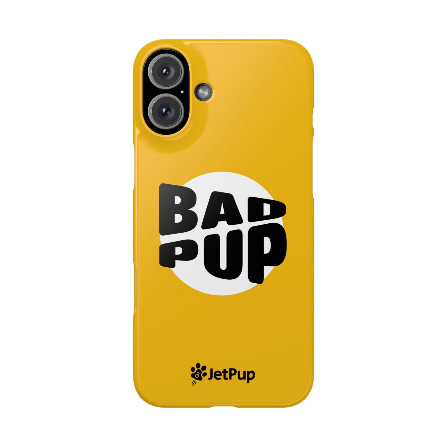 Bad Pup Slim iPhone Cases - Yellow