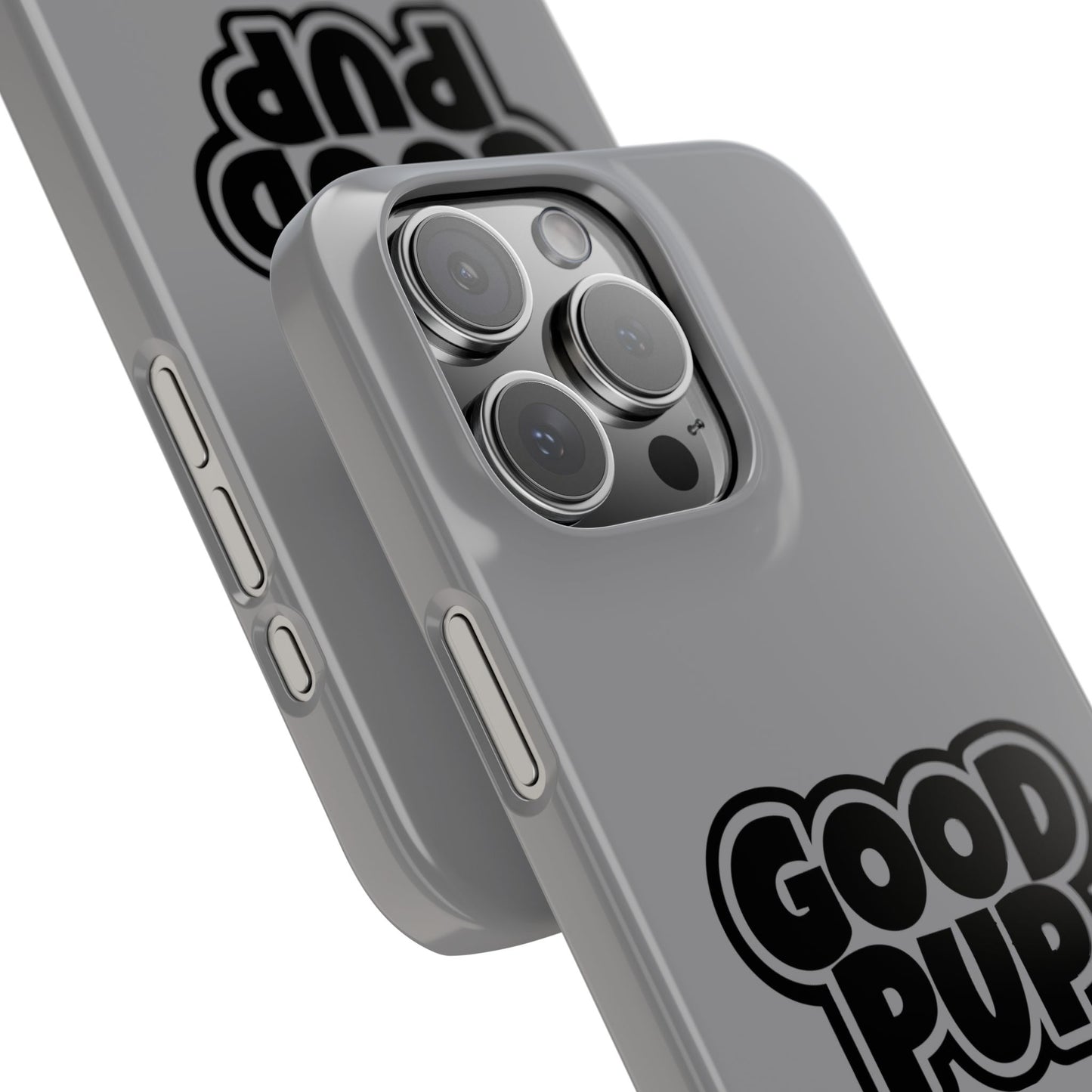 Good Pup Slim iPhone Cases - Grey