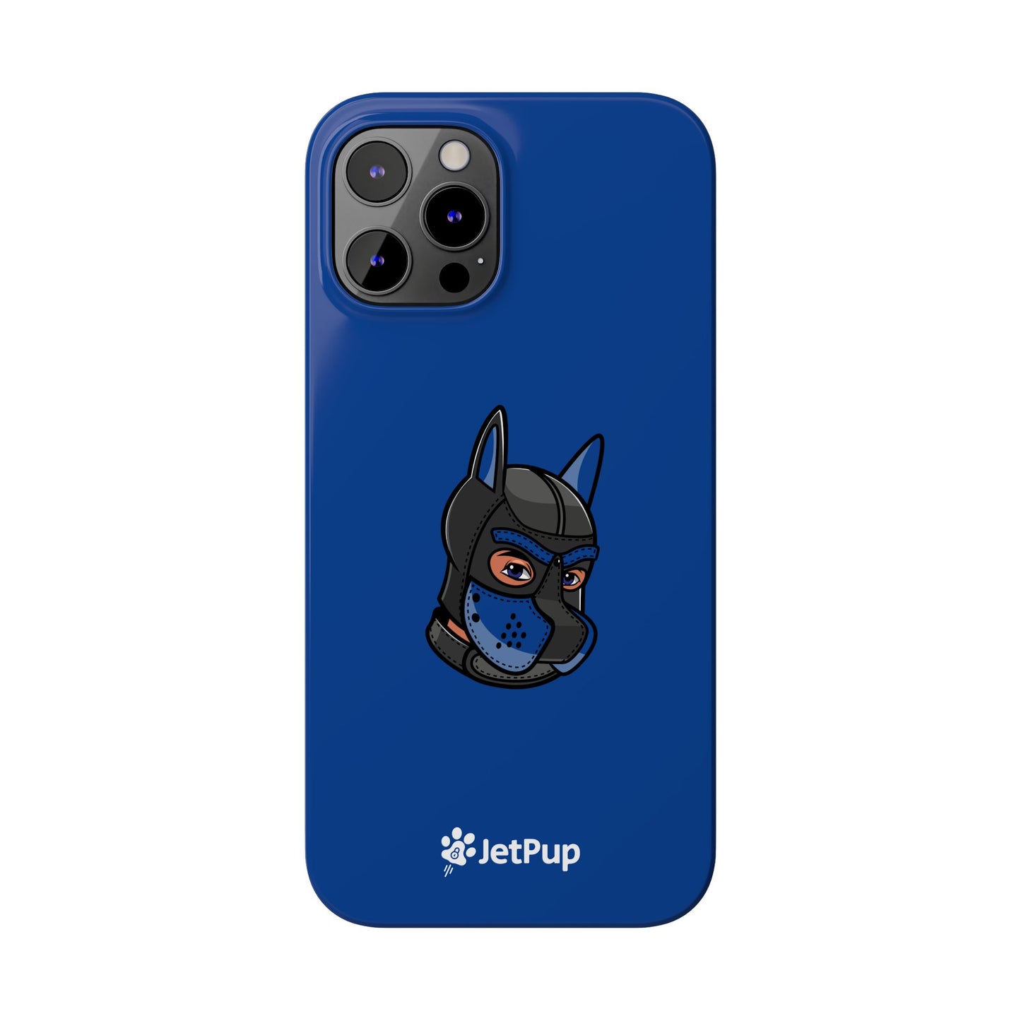 Pup Hood Slim iPhone Cases - Blue