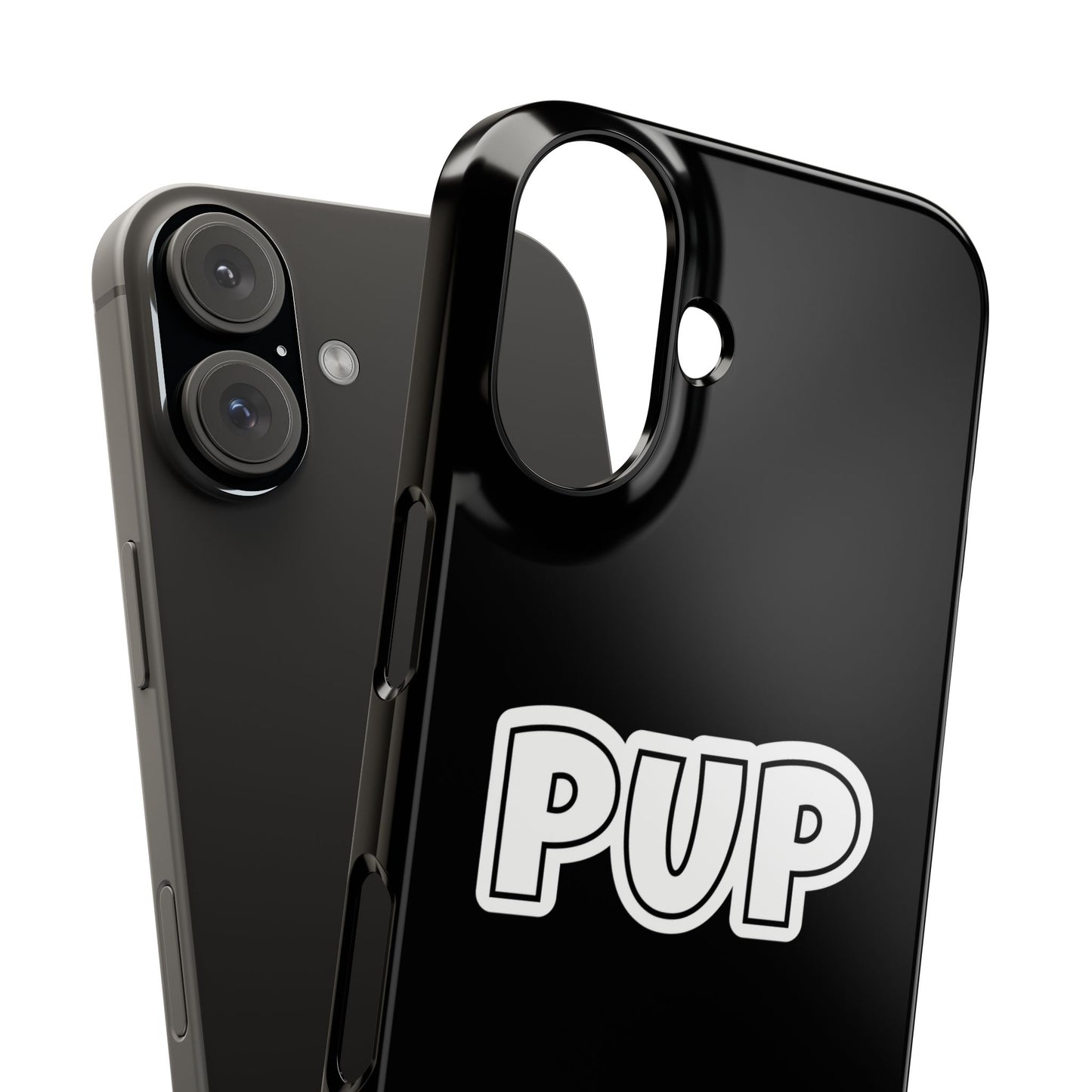Pup Slim iPhone Cases - Black