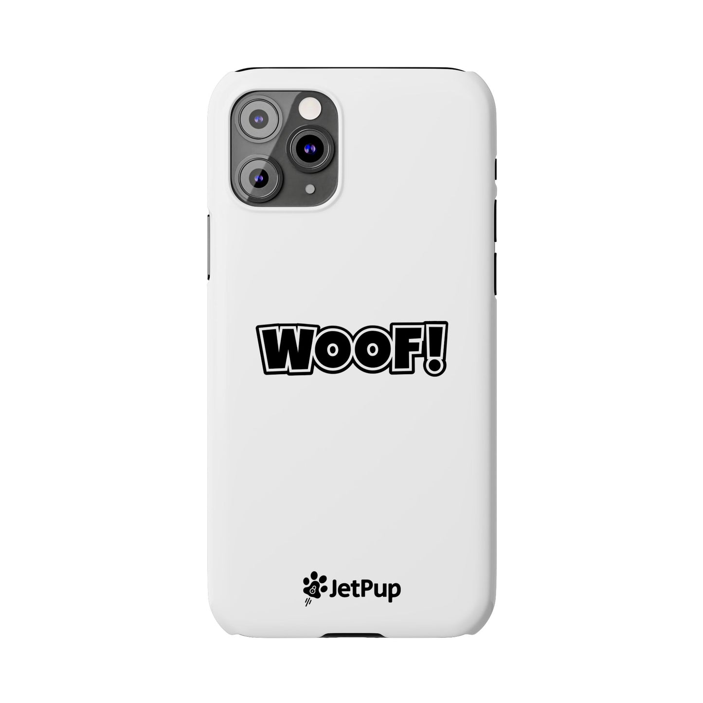 Woof Slim iPhone Cases - White