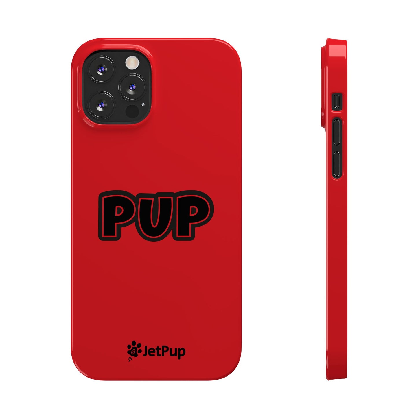 Pup Slim iPhone Cases - Red