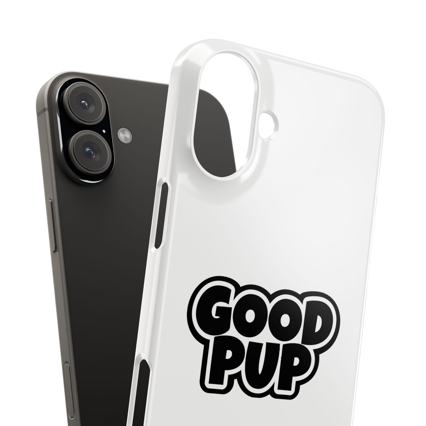 Good Pup Slim iPhone Cases - White