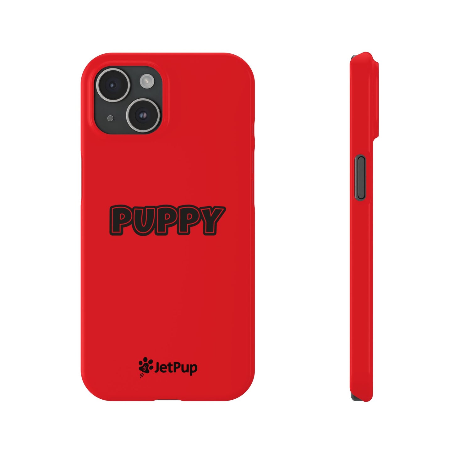 Puppy Slim iPhone Cases - Red