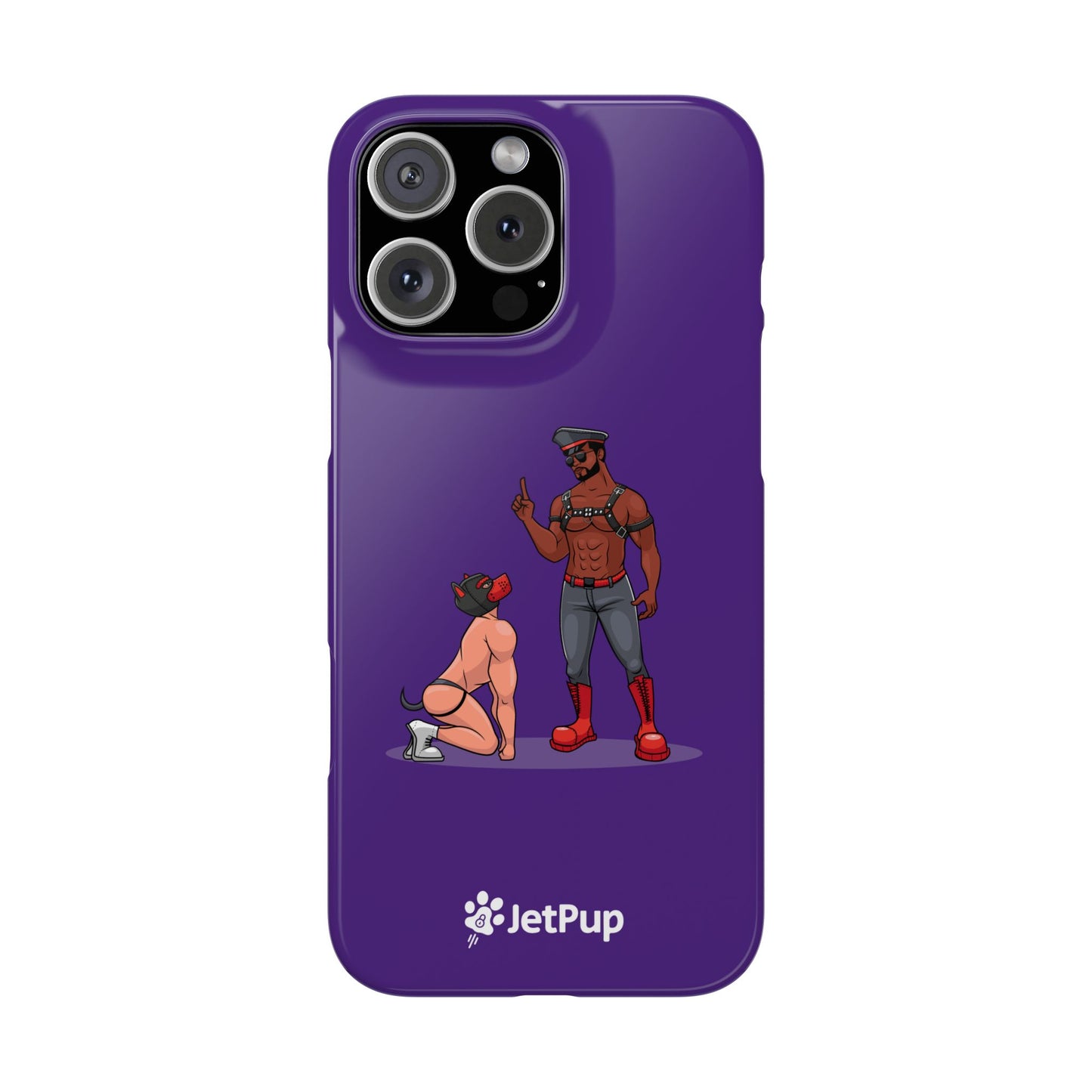 Sir & Pup Hood Slim iPhone Cases - Purple