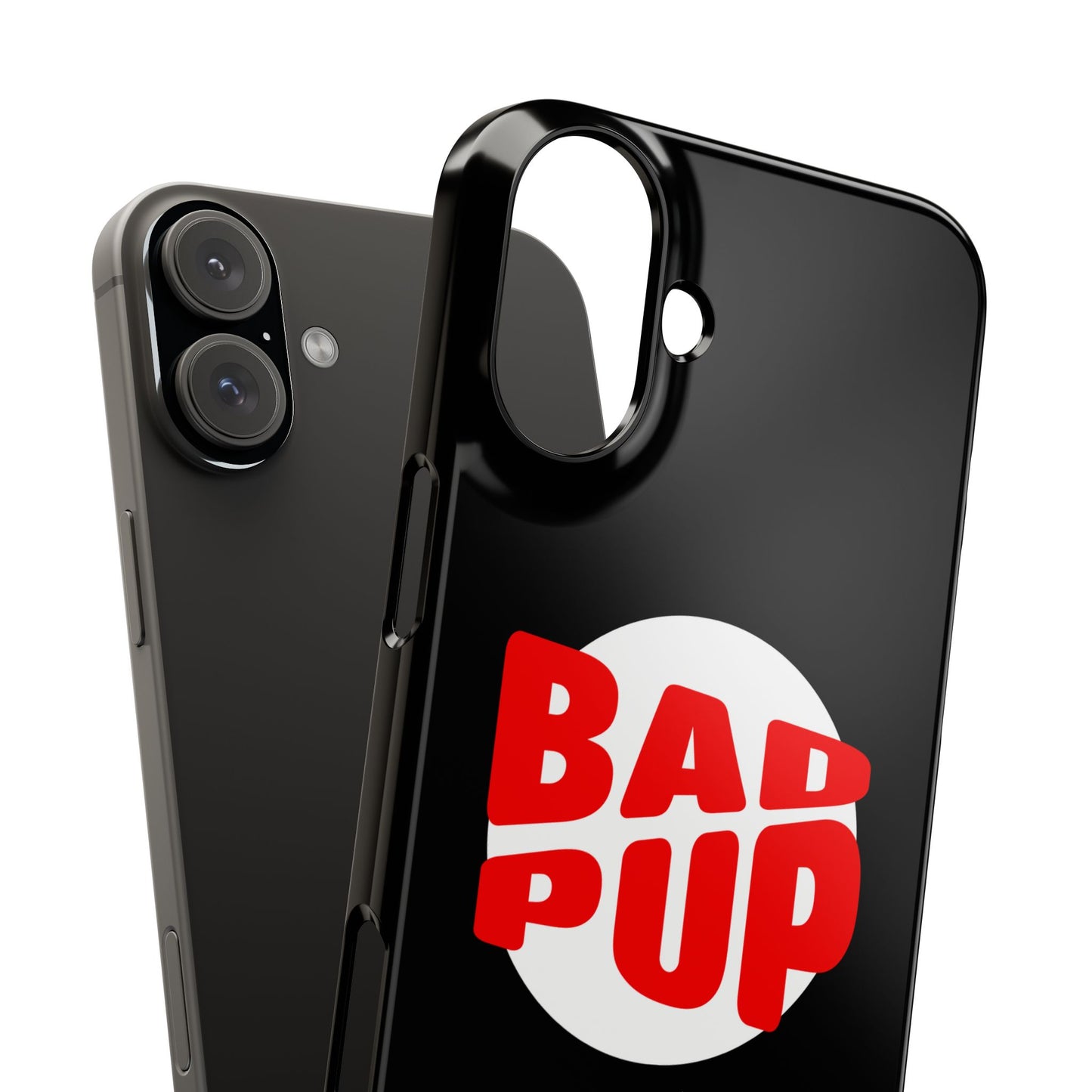 Bad Pup Slim iPhone Cases - Black