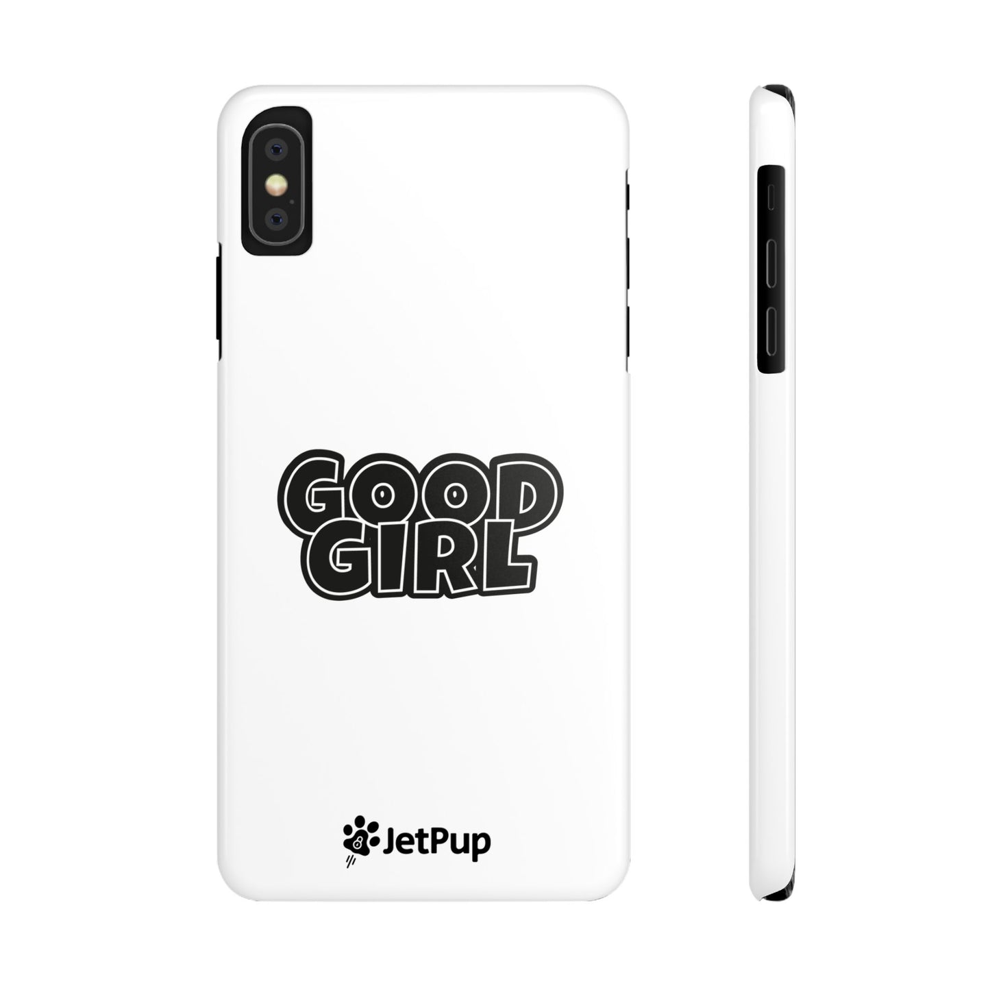 Good Girl Slim iPhone Cases - White