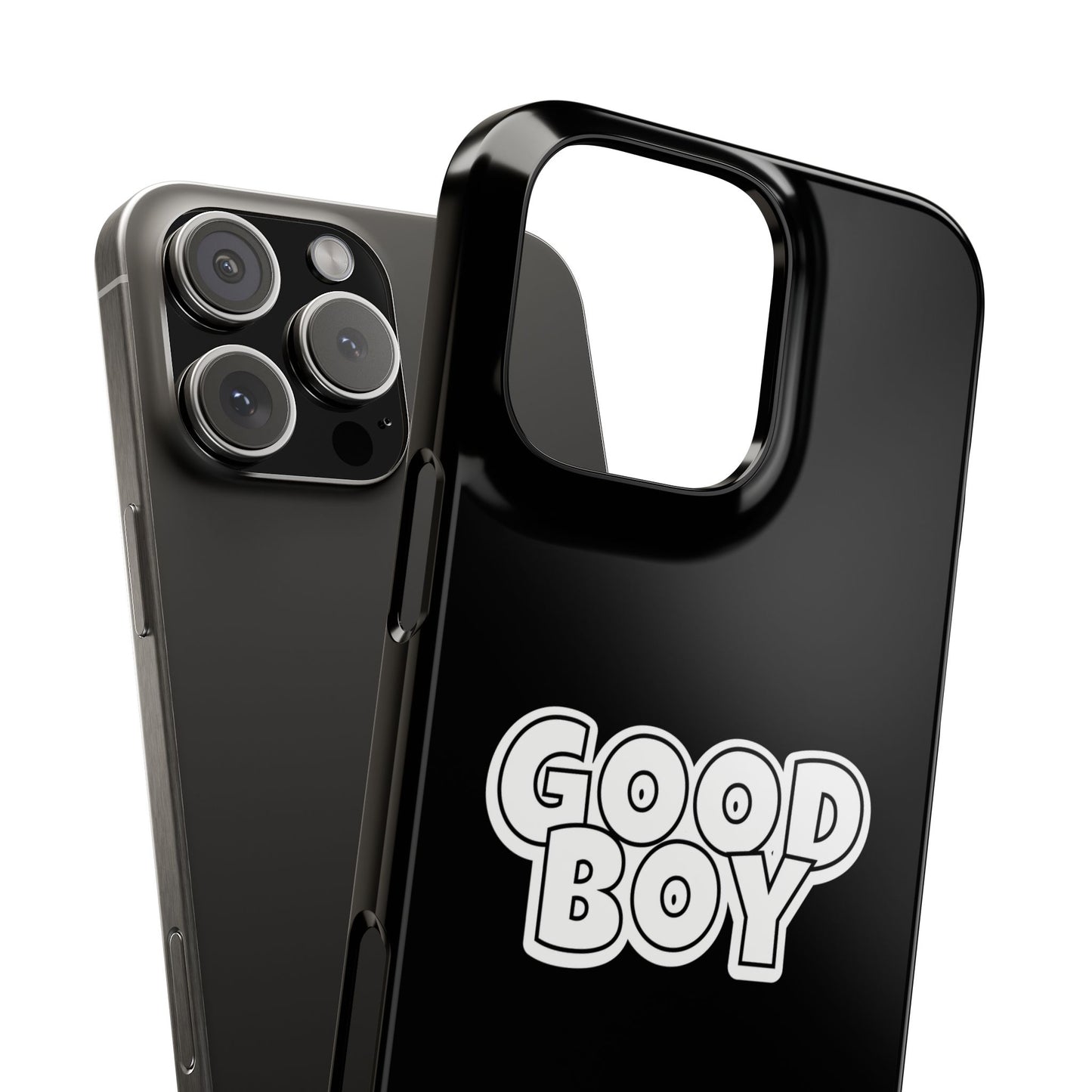 Good Boy Slim iPhone Cases - Black