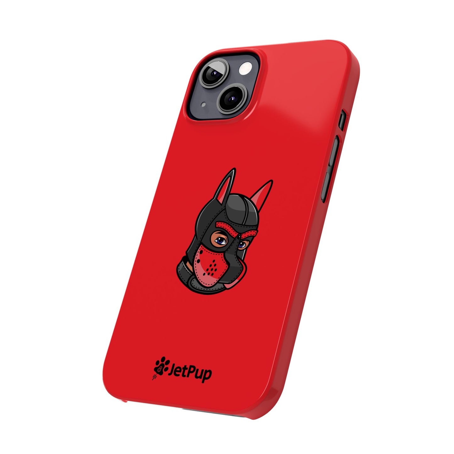 Pup Hood Slim iPhone Cases - Red