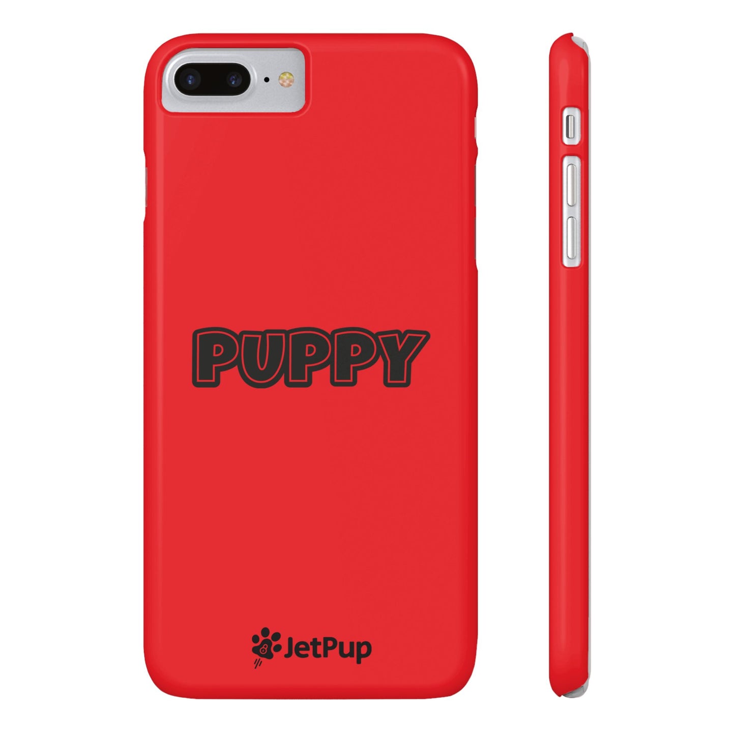 Puppy Slim iPhone Cases - Red