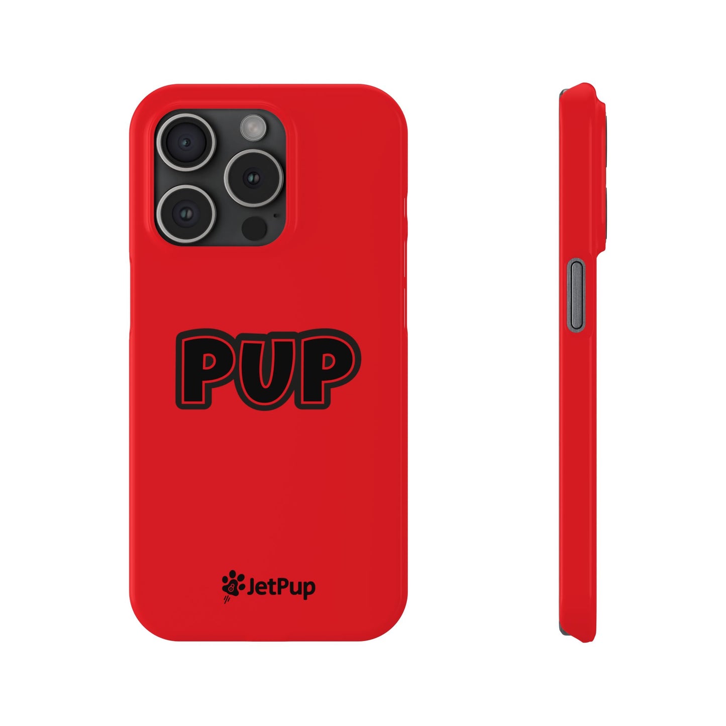 Pup Slim iPhone Cases - Red