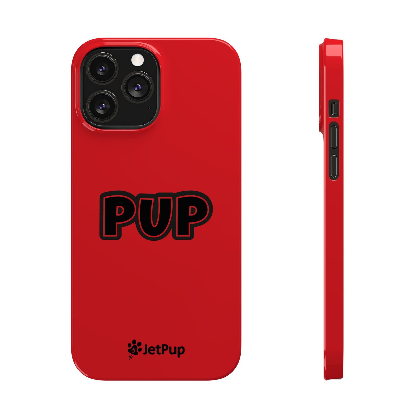 Pup Slim iPhone Cases - Red