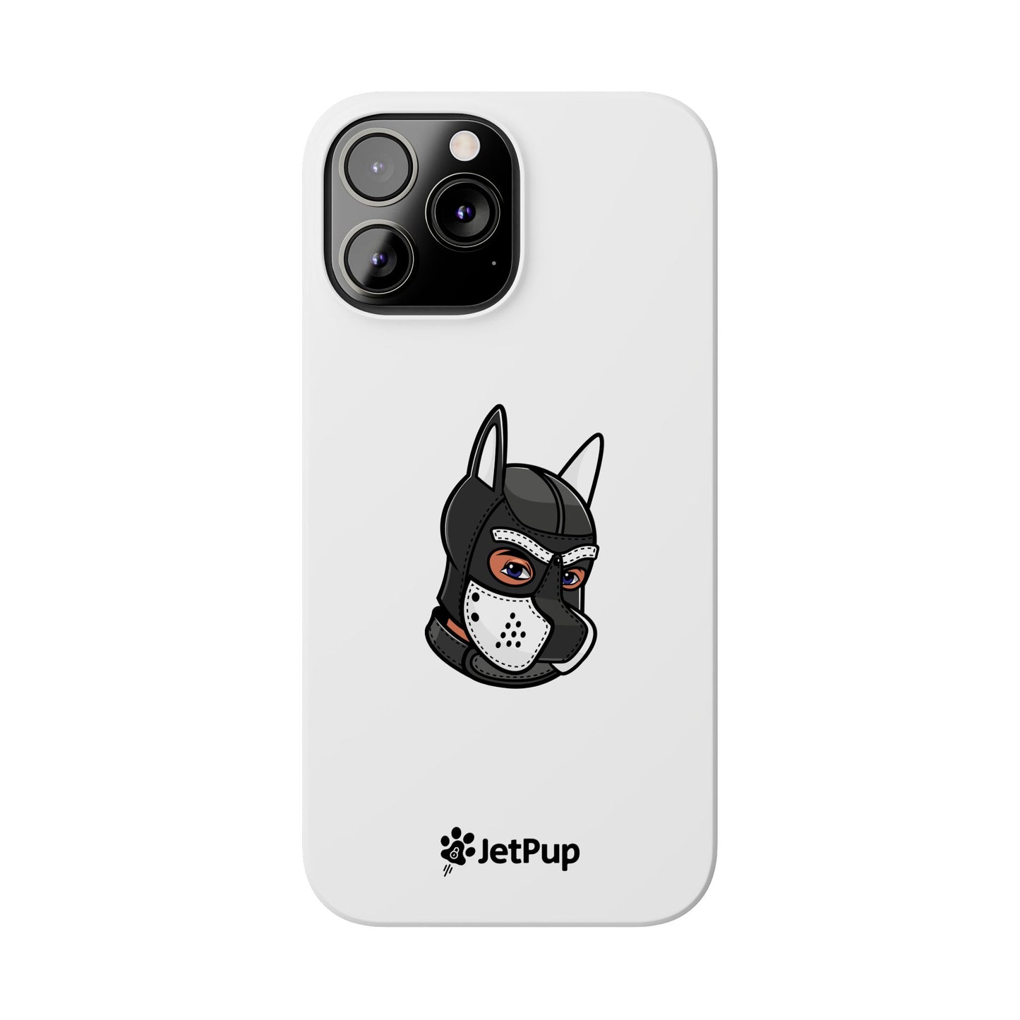 Pup Hood Slim iPhone Cases - White