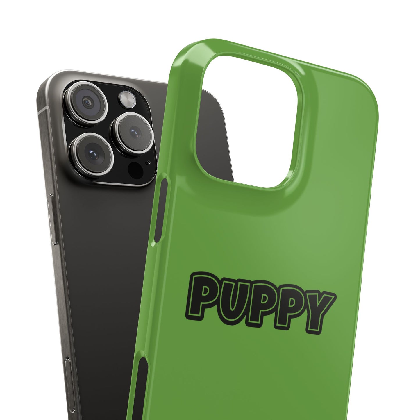 Puppy Slim iPhone Cases - Green