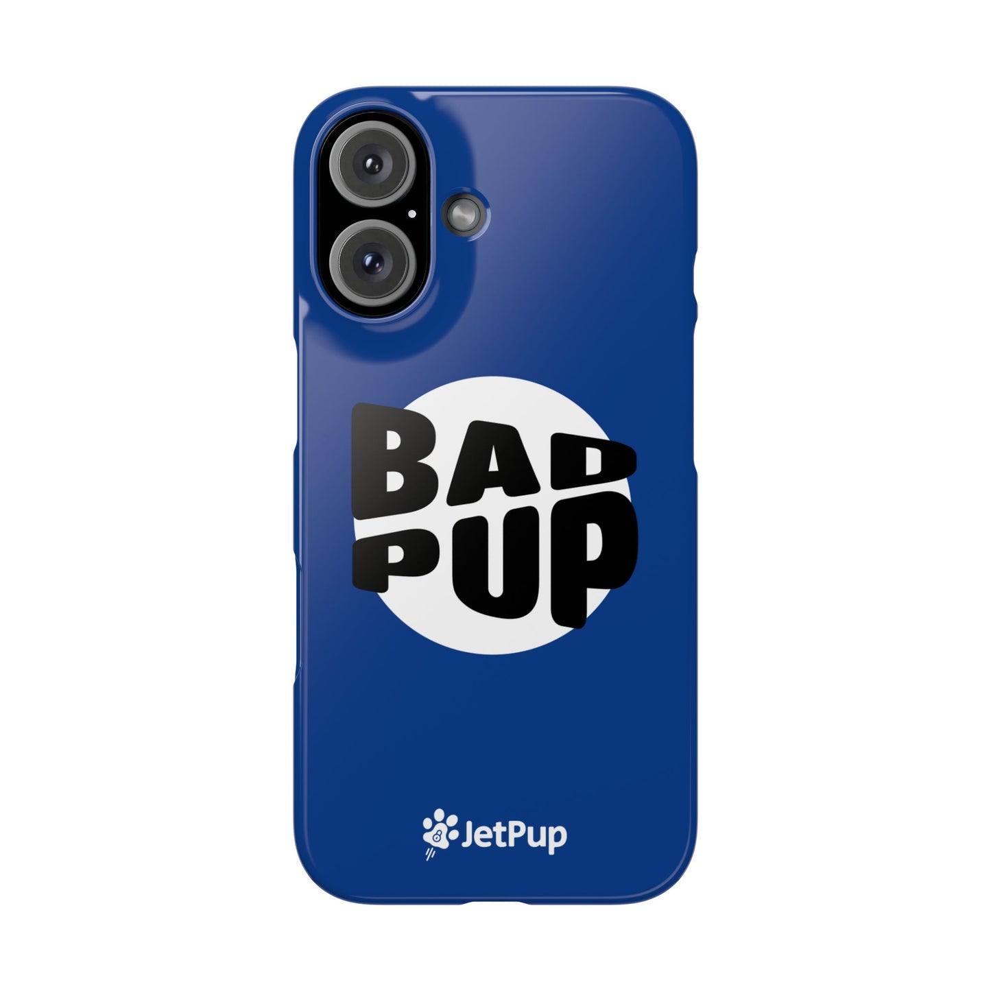 Bad Pup Slim iPhone Cases - Blue