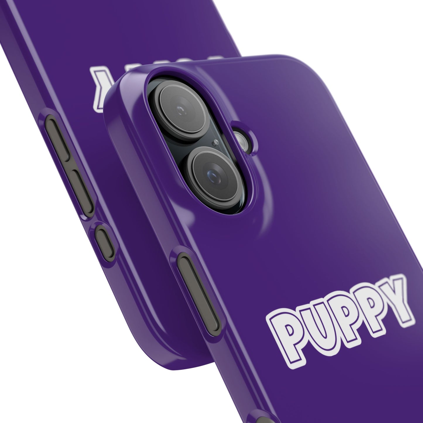 Puppy Slim iPhone Cases - Purple