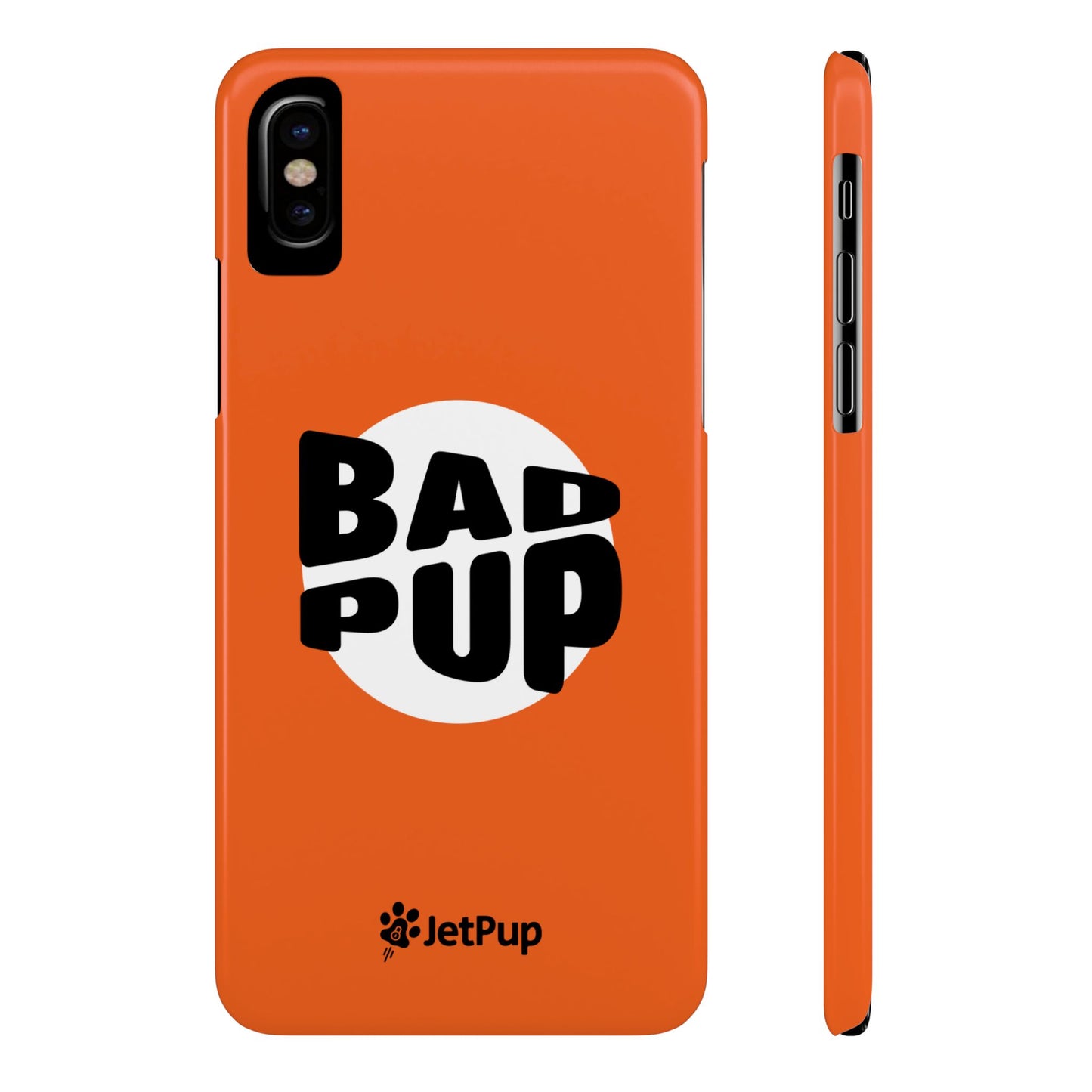 Bad Pup Slim iPhone Cases - Orange